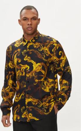 Versace Jeans Couture Hemd 76GAL2R0 Schwarz Regular Fit