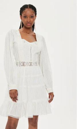 TWINSET Sommerkleid 241TT2033 Écru Regular Fit