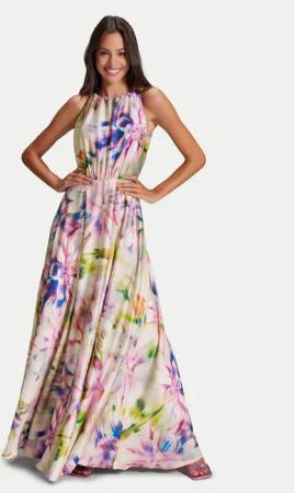 Swing Abendkleid 5AG25900 Bunt Regular Fit