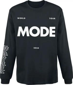 Depeche Mode Langarmshirt - Black Longseeve Mode - S bis M - für Männer - Größe S - schwarz - Lizenziertes Merchandise!