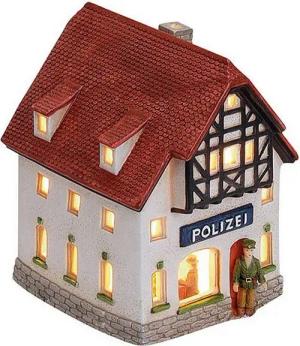 G.Wurm GmbH Dekoobjekt Lichthaus Polizei aus Porzellan Windlicht