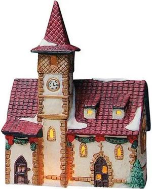 G.Wurm GmbH Dekoobjekt Lichthaus Kirche in Bayern aus Porzellan