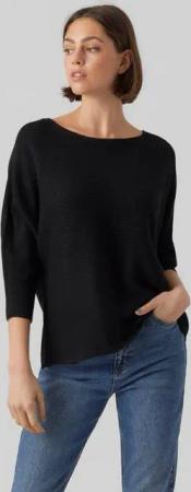 Vero Moda 3/4 Arm-Pullover VMNORA 3/4 BOATNECK BLOUSE NOOS