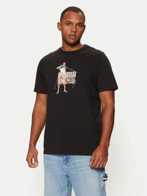 Puma T-Shirt One Piece 624665 Schwarz Regular Fit