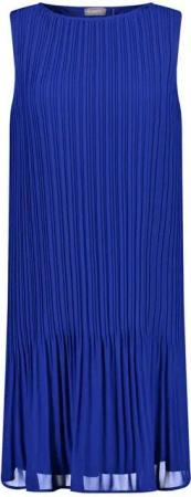 Samoon Minikleid Ärmelloses Plisseekleid