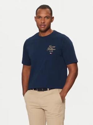 Tommy Hilfiger T-Shirt MW0MW38334 Dunkelblau Regular Fit