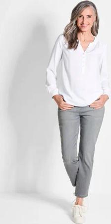 Bluse - weiß - Gr. 25 von Goldner Fashion