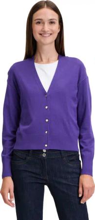 Betty Barclay Strickjacke "Betty Barclay Feinstrickjacke mit V-Ausschnitt", Knöpfe