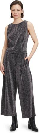 Betty&Co Overall "Betty & Co Jumpsuit ohne Arm", (1 tlg.), Falten