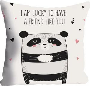 queence Dekokissen ""Friend like you"", Kissenhülle ohne Füllung, 1 Stück