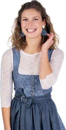 MarJo Dirndl Midi Dirndl 2tlg. - JOSEPHINE - blaugrau