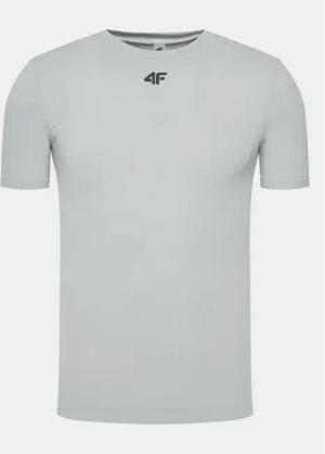 4F Technisches T-Shirt 4FWAW24TFTSM0975 Grau Slim Fit