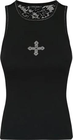 Vive Maria Top - Holy Summer Top - XS bis XXL - für Damen - Größe XL - schwarz