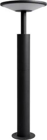 Lucande LED Pollerleuchte Fenia, LED-Leuchtmittel fest verbaut, warmweiß, Modern, Aluminium, Kunststoff, anthrazit, opal, inkl. Leuchtmittel