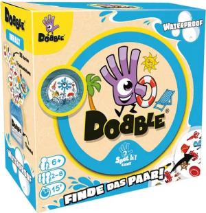 Asmodee Spiel Dobble Waterproof, Reaktionsspiel
