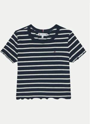 Tommy Hilfiger T-Shirt KG0KG08509 M Dunkelblau Slim Fit