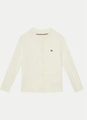 Tommy Hilfiger Strickjacke KG0KG08282 S Beige Regular Fit