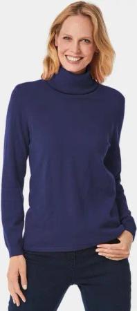 GOLDNER Strickpullover Kurzgröße: Trendiger Rollkragenpullover