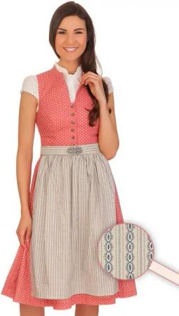 Gwandlalm Dirndl Midi Dirndl 2tlg. - KREFELD - lachs