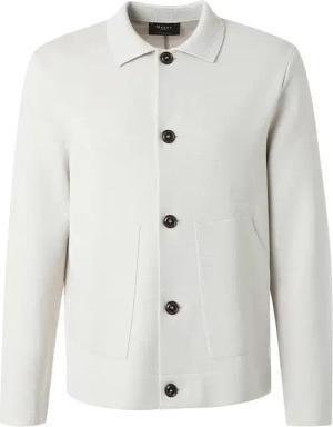 Maerz Herren Cardigan beige,weiß unifarben