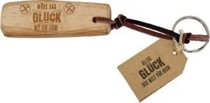 HERGO Creation Schlüsselanhänger Schlüsselanhänger - "Möge das Glück mit Dir sein!