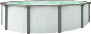 KWAD Rundpool "Green line Evolution", (Komplett-Set, 10 tlg.), 5,5x1,32 white- design Folie in blau, sand oder grau erhältlich