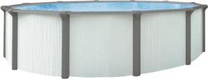 KWAD Rundpool "Green line Evolution", (Komplett-Set, 10 tlg.), 5,5x1,32 white- design Folie in blau, sand oder grau erhältlich