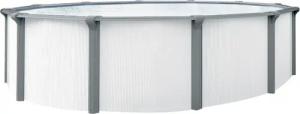 KWAD Rundpool "Green line Evolution", (Komplett-Set, 10 tlg.), 5,5x1,32 white- design Folie in blau, sand oder grau erhältlich