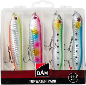 Dam Kunstköder DAM Topwater Pack + Box 10-11,5cm - 4 Oberflächenköder