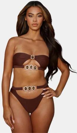 Moda Minx Bikini-Hose Amour Triple Crystal High Waist (1-St) mit modischem, hochgeschnittenem Bund