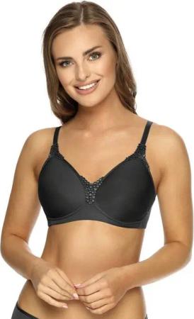 Viania Soft-BH 201414 (1-tlg) Serie Carola bügellos Spacercups Farbe Dunkelgrau Volcano
