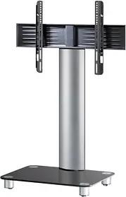 VCM my media TV-Ständer mit Rollen Tosal silber, schwarzglas