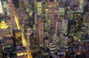 Papermoon Fototapete "NEW YORK-BRODWAY MANHATTAN SKYLINE TIMES SQUARE"