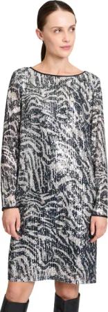 Betty&Co Paillettenkleid "Betty & Co Pailletten-Kleid mit U-Boot-Ausschnitt", Material