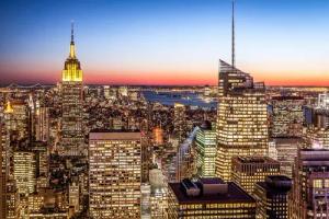 Papermoon Fototapete "New York bei Nacht"