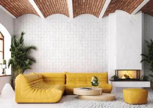 Marburg Fototapete "Tile", matt, moderne Tapete für Wohnzimmer Schlafzimmer Küche