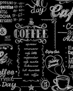 Superfresco Easy Vliestapete "Coffee Shop", mit Schrift