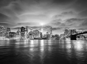 Papermoon Fototapete "New York Schwarz & Weiß"