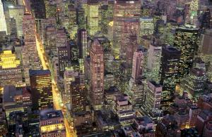 Papermoon Fototapete "NEW YORK-BRODWAY MANHATTAN SKYLINE TIMES SQUARE"