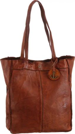 HARBOUR 2nd Shopper "Elbe 1", aus Leder mit typischen Marken-Anker-Label und Schmuckanhänger