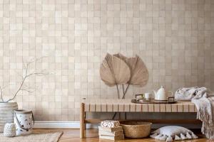 Marburg Fototapete "Tile", matt, moderne Tapete für Wohnzimmer Schlafzimmer Küche