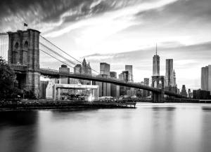 Papermoon Fototapete "New York Schwarz & Weiß"