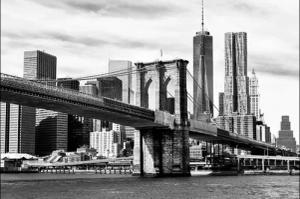 Papermoon Fototapete "New York Schwarz & Weiß"