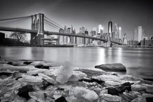 Papermoon Fototapete "Photo-Art MARTIN FROYDA, NEW YORK - BROOKLYN BRIDGE"