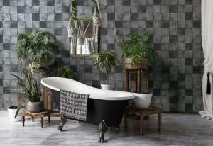 Marburg Fototapete "Tile", matt, moderne Tapete für Wohnzimmer Schlafzimmer Küche