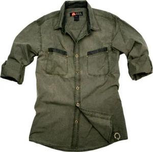 Outbacker Outdoorhemd Australien Style Freizeit Outdoor Herrenhemd mit farblichen Akzenten