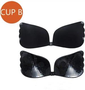 XDeer Rückenfreier BH Push up BH Rückenfrei Klebe BH Wiederverwendbarer Trägerloser BH mit Push & Lift up Effekt für Aalle