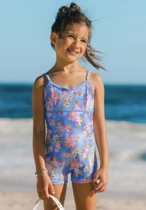 Kinderbademode Mädchen Badeanzug im Shorts-Stil