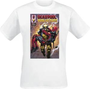 Deadpool - Marvel T-Shirt - 3 - Deadpool And Wolverine - In Love Escape - S bis 3XL - für Männer - Größe 3XL - weiß - Lizenzierter Fanartikel