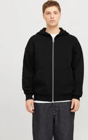 Jack & Jones Kapuzensweatjacke "JJEURBAN EDGE SWEAT ZIP HOOD NOOS", mit Rippbündchen